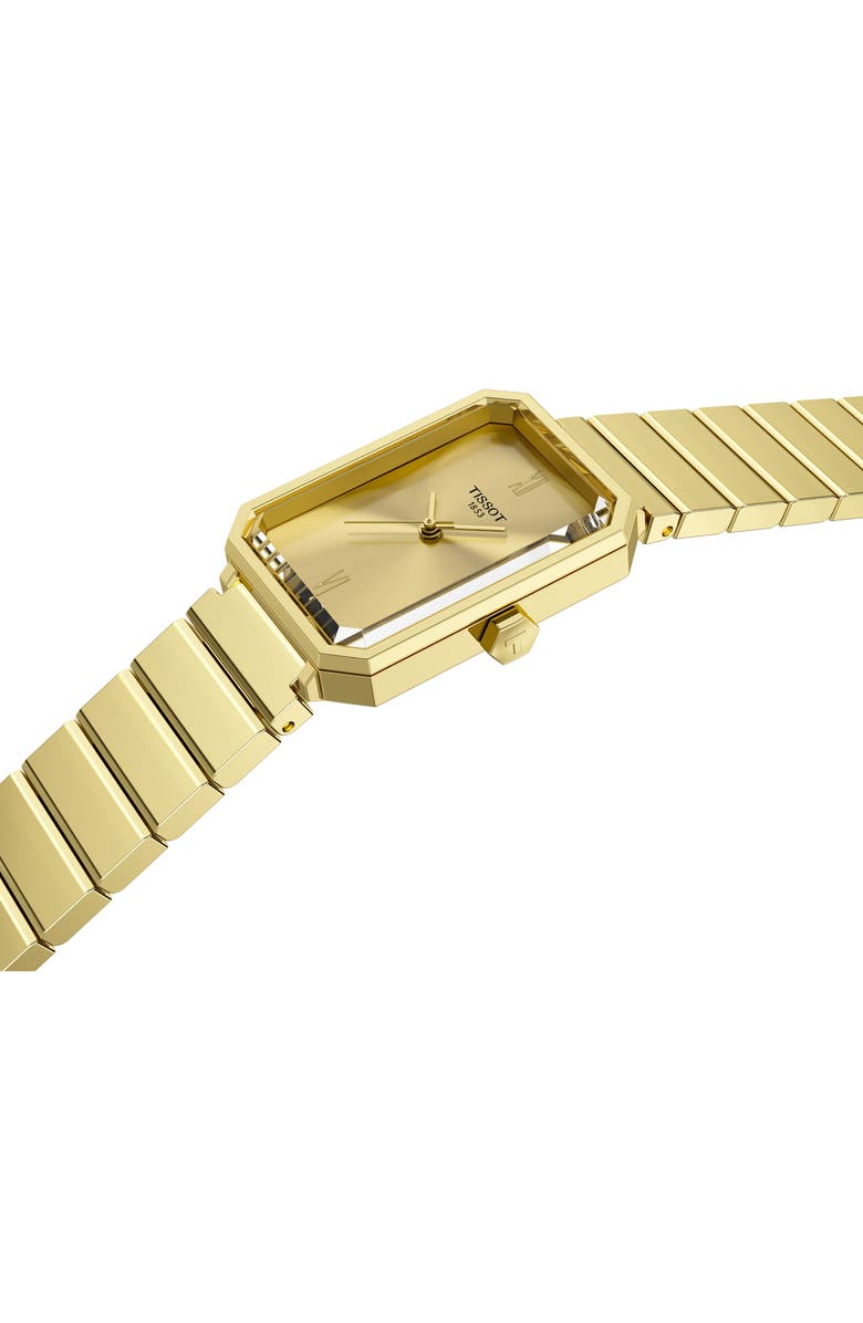 Tissot SRV Bracelet Watch, 30mm, Alternate, color, Champagne / Golden