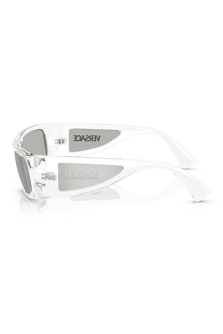 57mm Pillow Sunglasses, Alternate, color, CRYSTAL