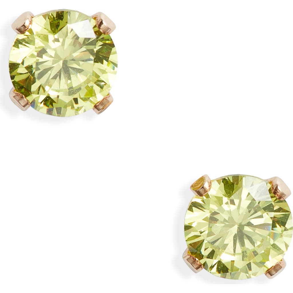 Set & Stones Birthstone Stud Earrings In Gold
