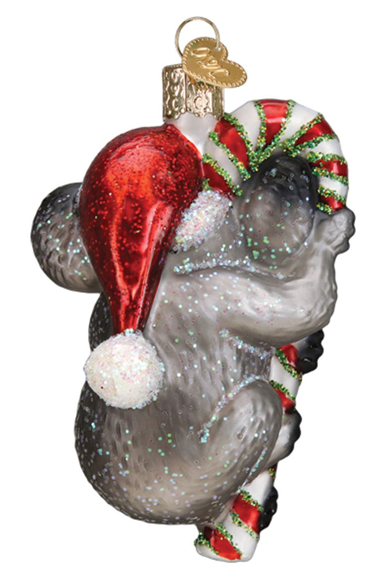 Christmas Koala Ornament, Alternate, color, GREY