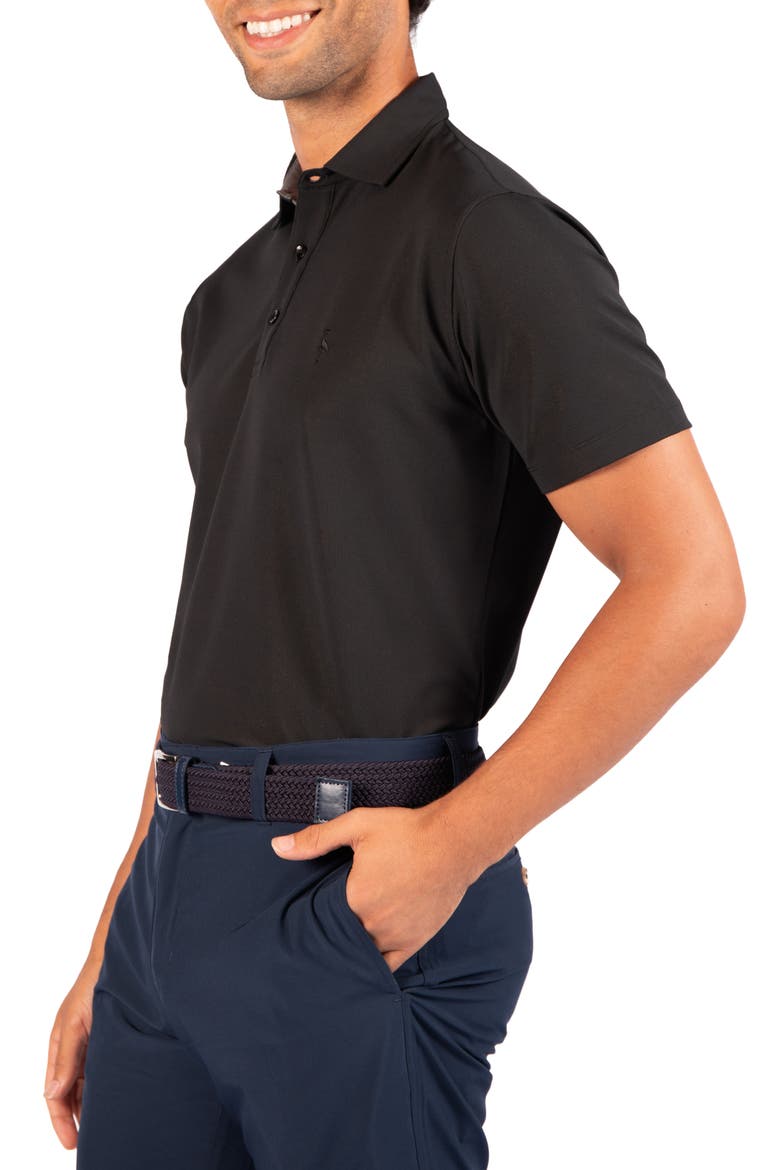 Micro Grid Performance Polo, Alternate, color, BLACK