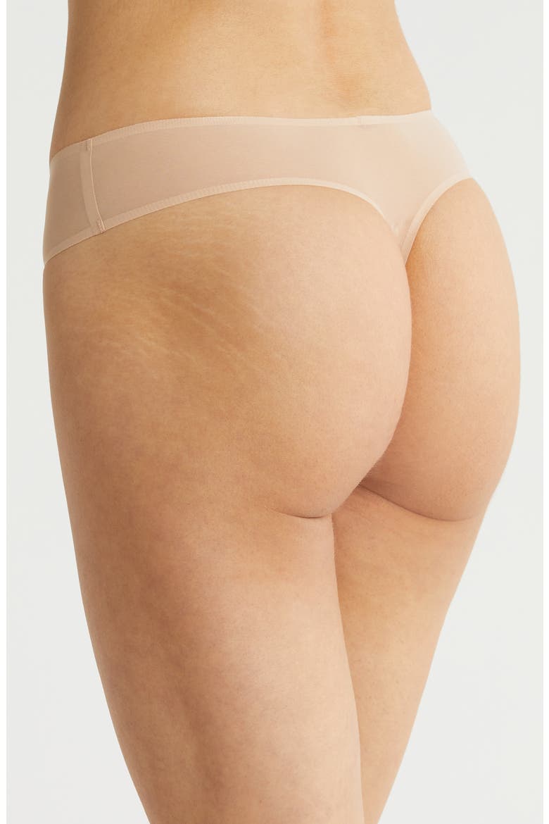 Chic Mesh Thong, Alternate, color, BEIGE