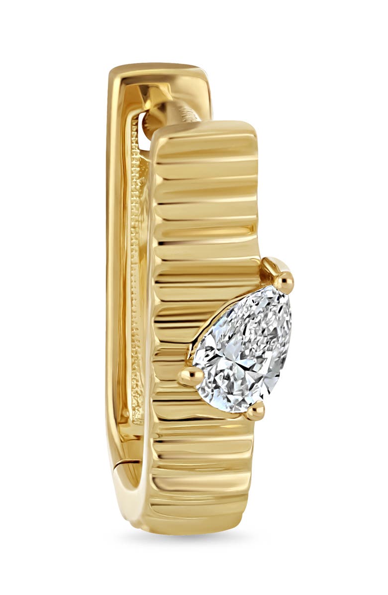 Bony Levy 18K Gold Cleo Diamond Hoop Earrings, 11mm, Alternate, color, 18Ky Gold