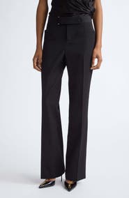 Balmain Virgin Wool Grain de Poudre Tailored Trousers