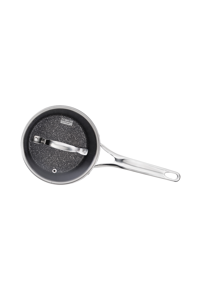 IRONROC Saucepan with Lid 1.5qt, Alternate, color, BLACK
