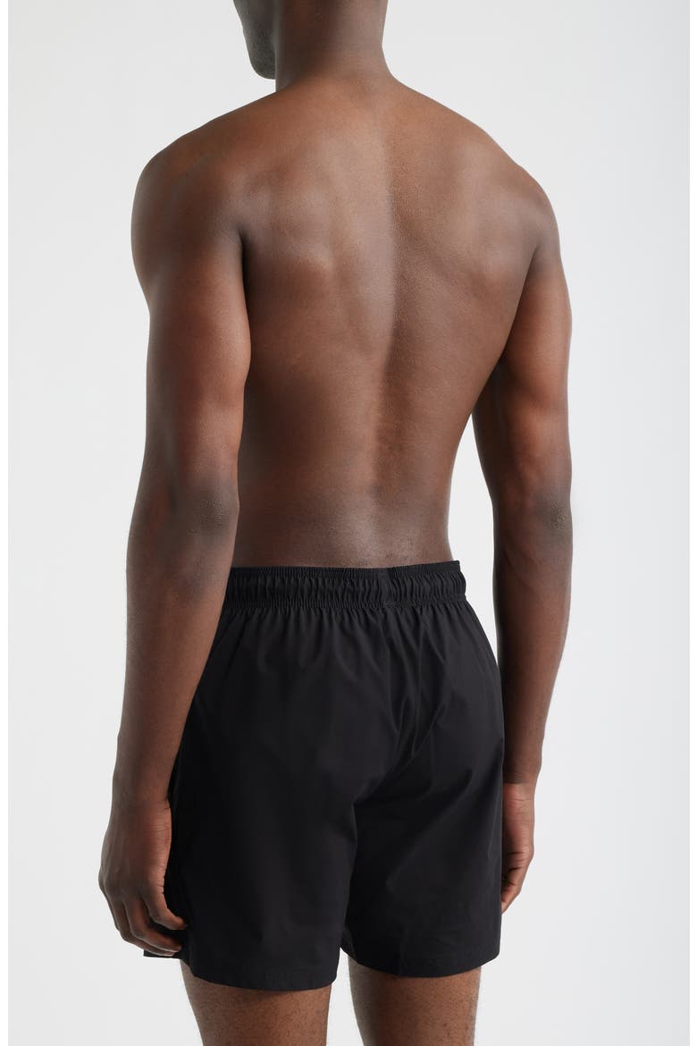 Shark Swim Trunks, Alternate, color, BLACK