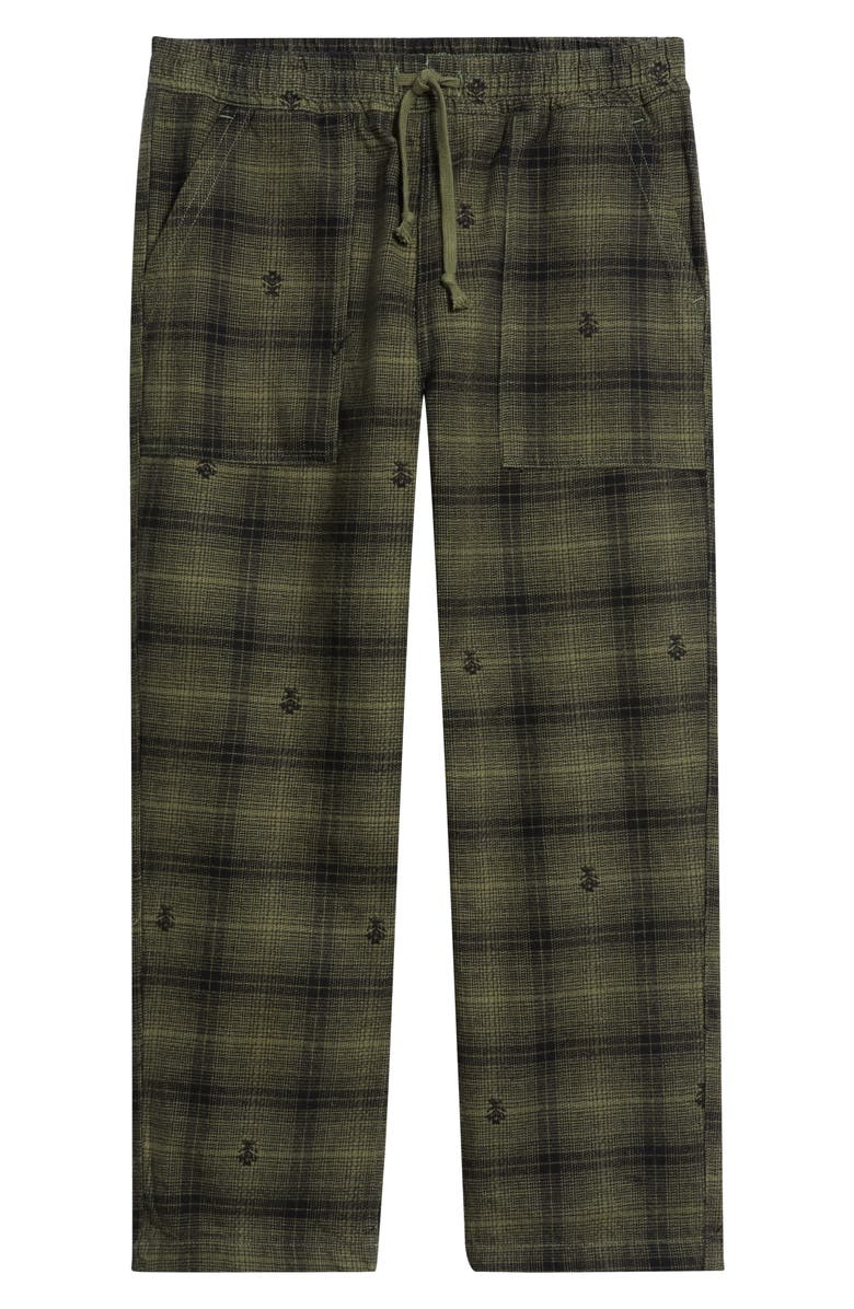 Service Works Thistle Plaid Chef Pants, Alternate, color, Olive