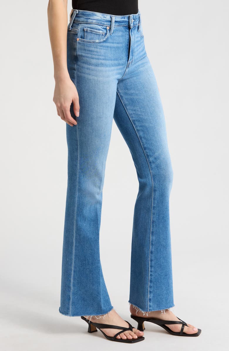 PAIGE Laurel Canyon Raw Hem Bootcut Jeans, Alternate, color, Mesmerize