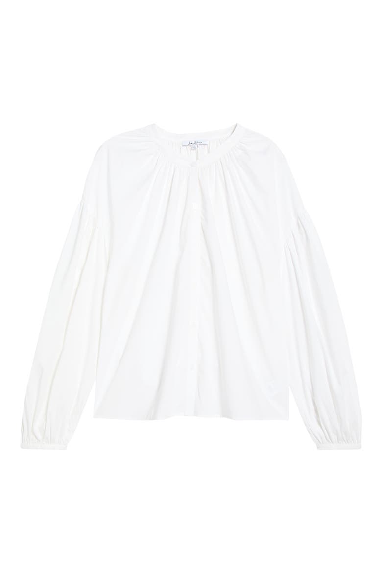 Embroidered Sleeve Top, Alternate, color, BRIGHT WHITE