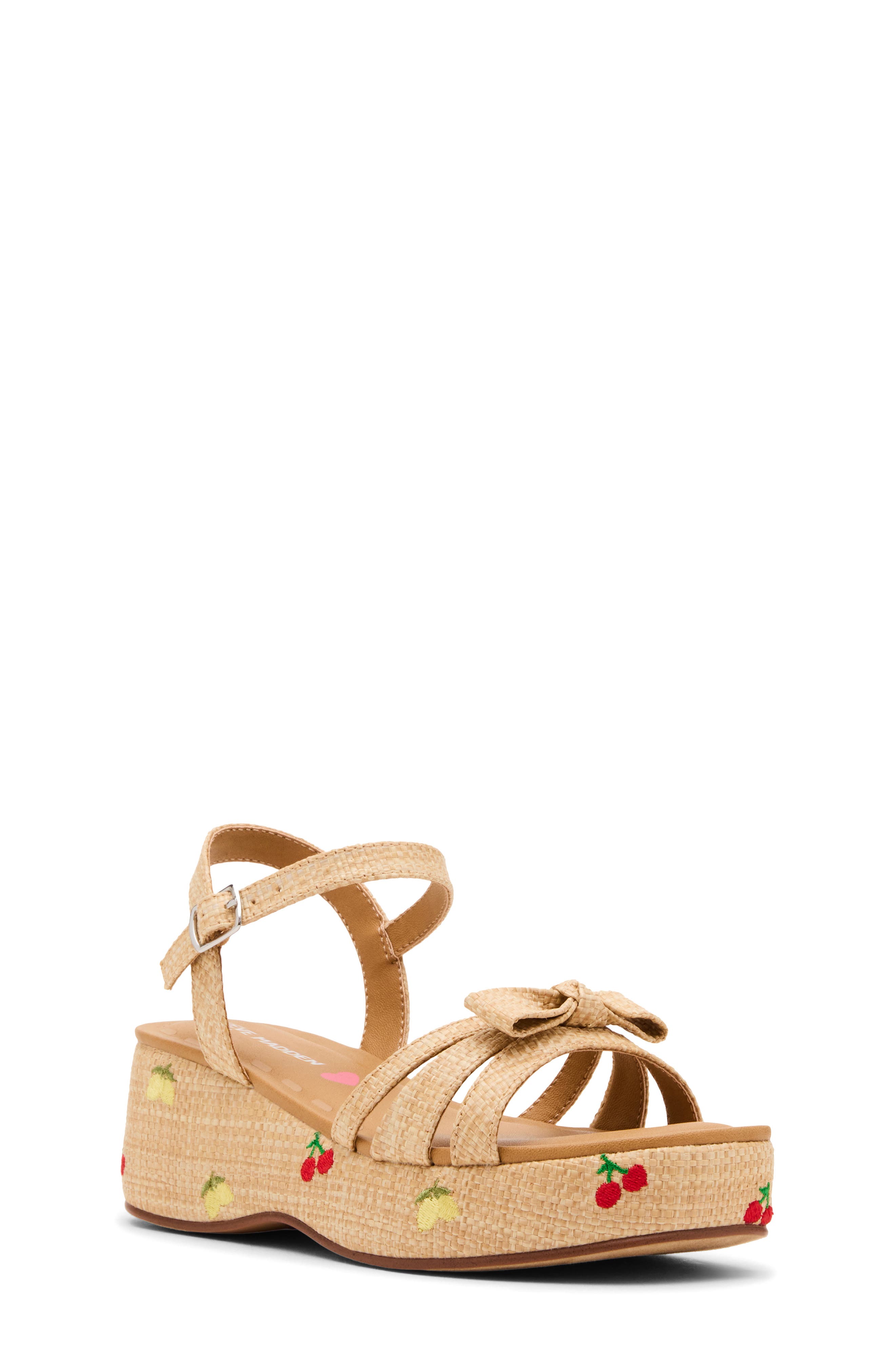 Steve Madden Kids' JMagenta Platform Sandal, Main, color, Natural Multi