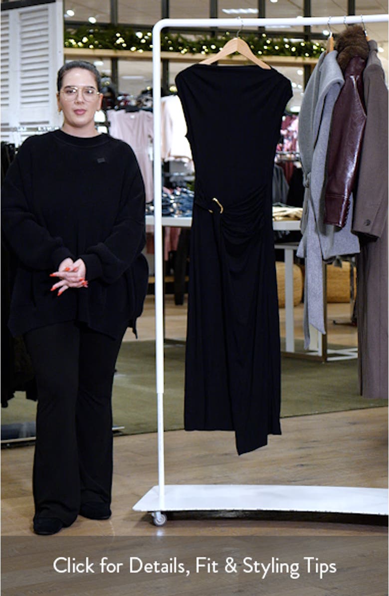 Belt Detail Side Ruched Dress, sales video thumbnail