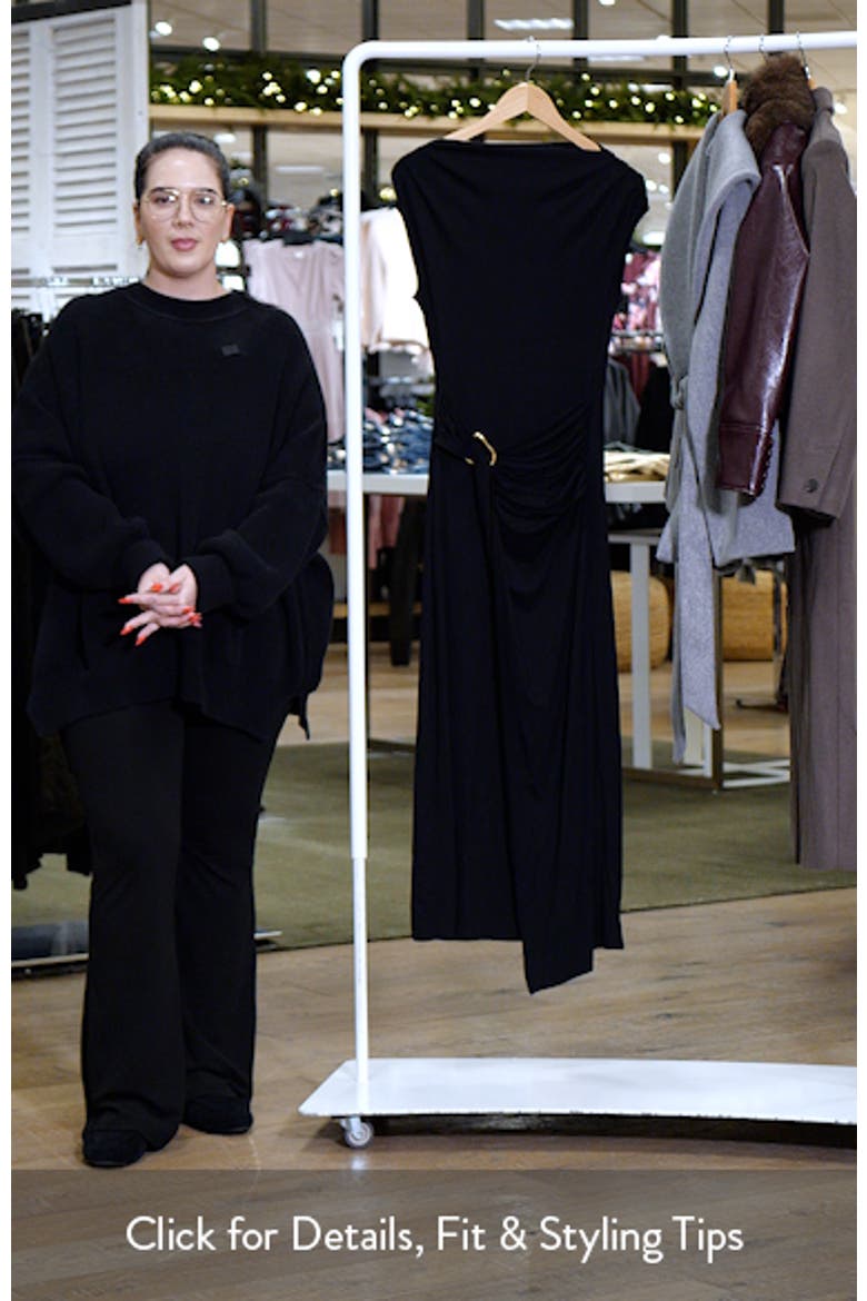 Belt Detail Side Ruched Dress video