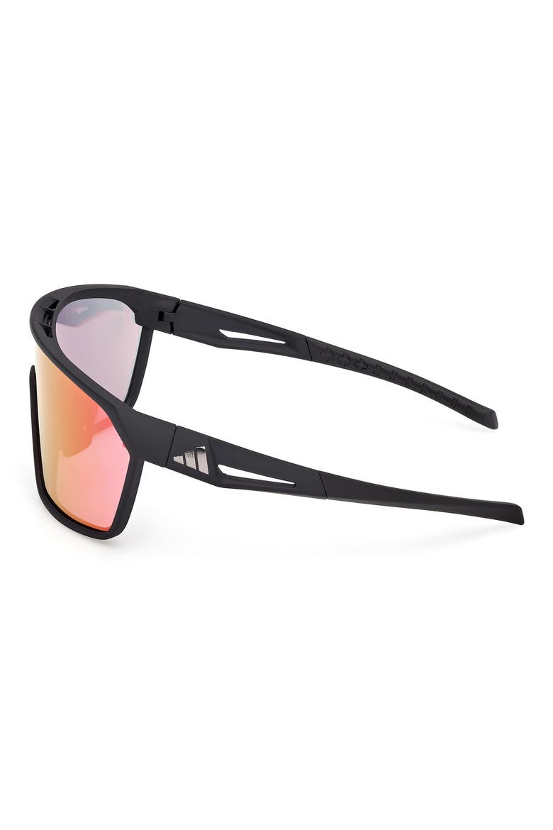 130mm Shield Sports Sunglasses, Alternate, color, MATTE BLACK / MIRROR VIOLET