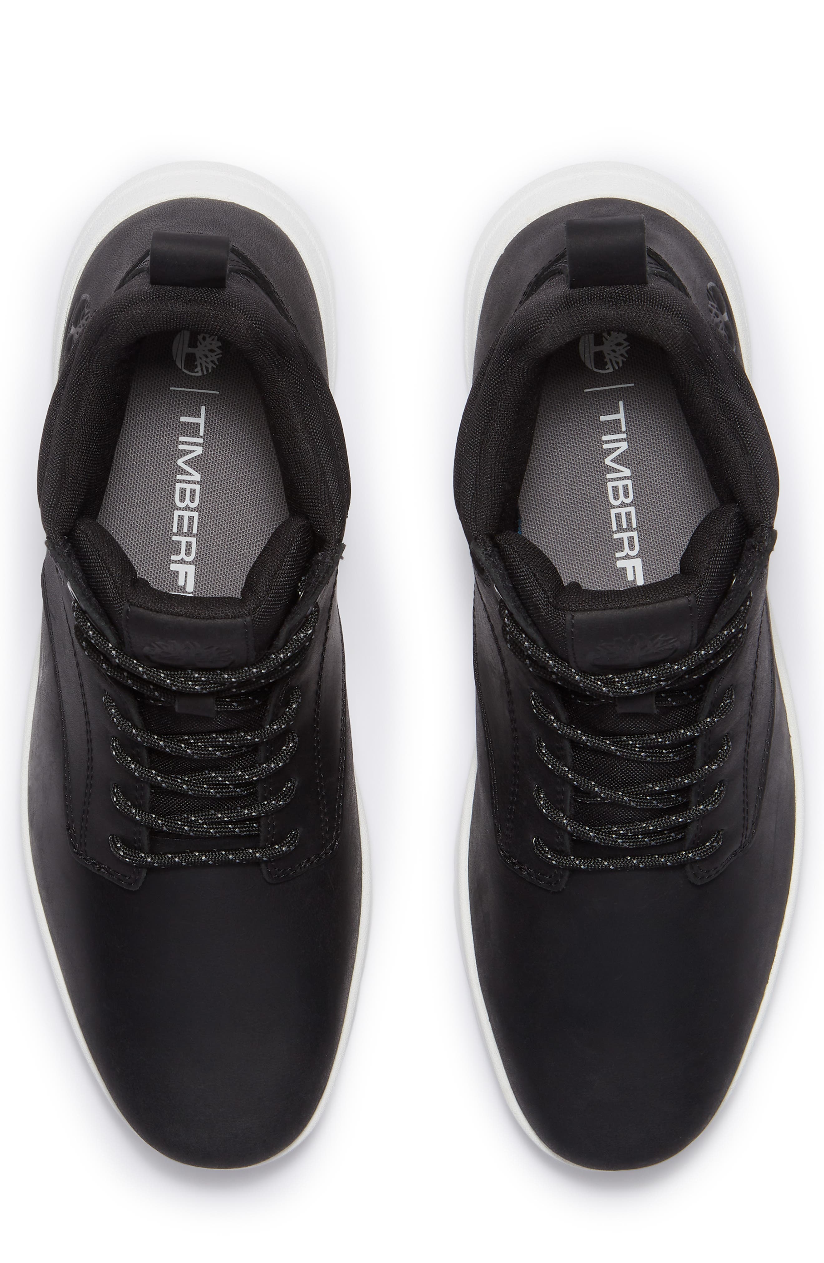 Timberland Parker Street High Top Sneaker, Alternate, color, Black Full Grain