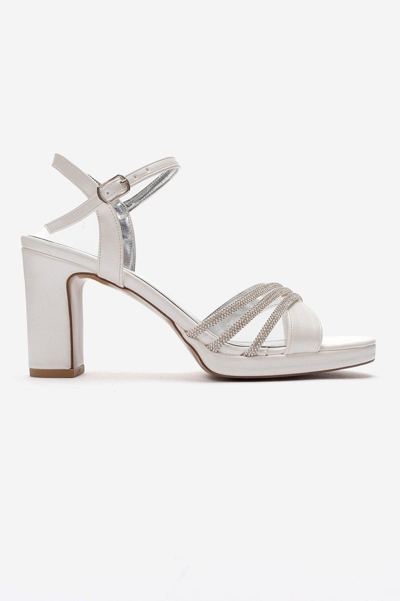 Jarena Block Heel Ankle Strap Sandal, Alternate, color, Ivory