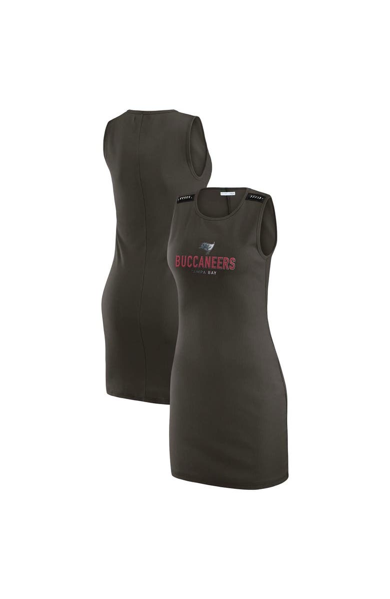 WEAR by Erin Andrews Women's WEAR by Erin Andrews x Gracie Hunt Pewter Tampa Bay Buccaneers Ribbed Tank Dress, Alternate, color, Pewter