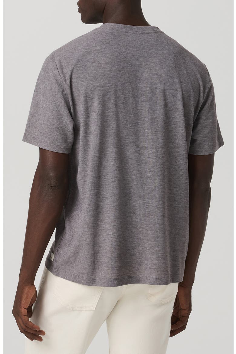 Micro Waffle Pocket T-Shirt, Alternate, color, SMOKE HEATHER