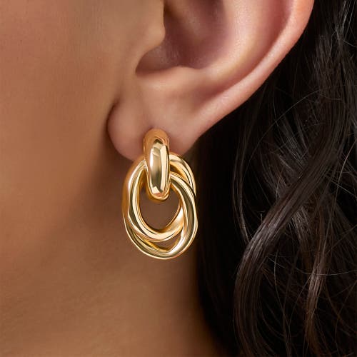 Jessica Simpson Mixed Shape Earring Set In Gold