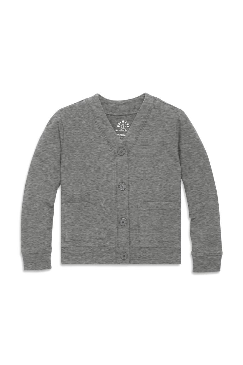 Kids Sweatshirt Cardigan, Main, color, Heather Storm Gray