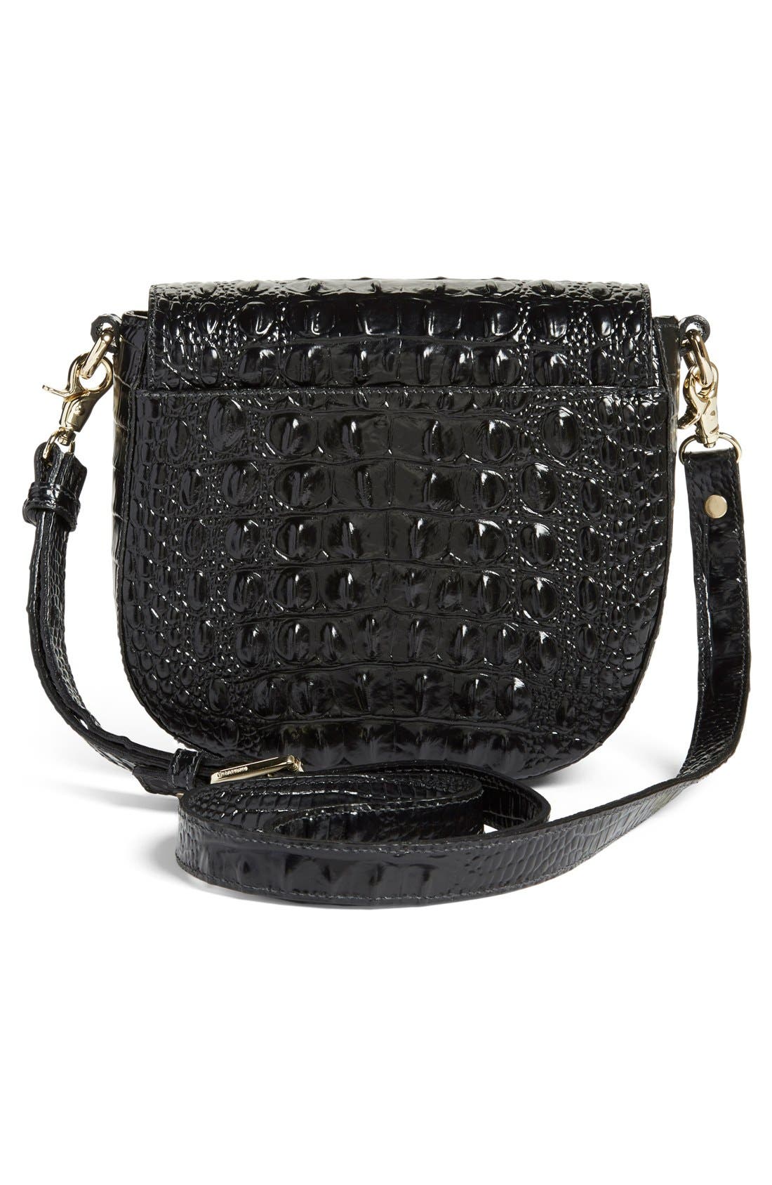 Brahmin 'Tillie' Croc Embossed Leather Crossbody Bag, Alternate, color, 