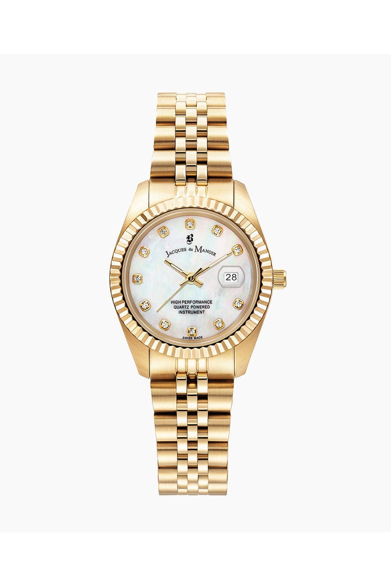 Inspiration -  31mm, Mother-of-Pearl Dial, Gold-Tone Stainless Steel Ladies Watch, Main, color, Gold