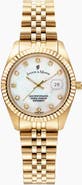 Jacques du Manoir Jacques Du Manoir Inspiration -  31mm, Mother-of-Pearl Dial, Gold-Tone Stainless Steel Ladies Watch