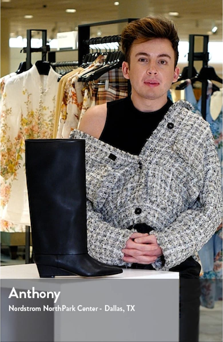 Perez Knee High Wedge Boot, sales video thumbnail