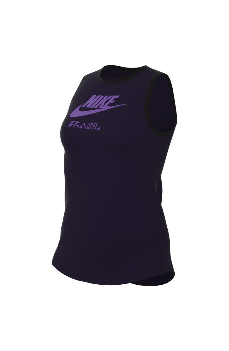 Nike Women's Nike Navy Brazil Women's National Team Futura Tank Top, Alternate, color, Navy