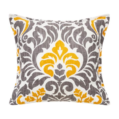 Christopher Abstract Damask Cotton Decorative Throw Pillow
