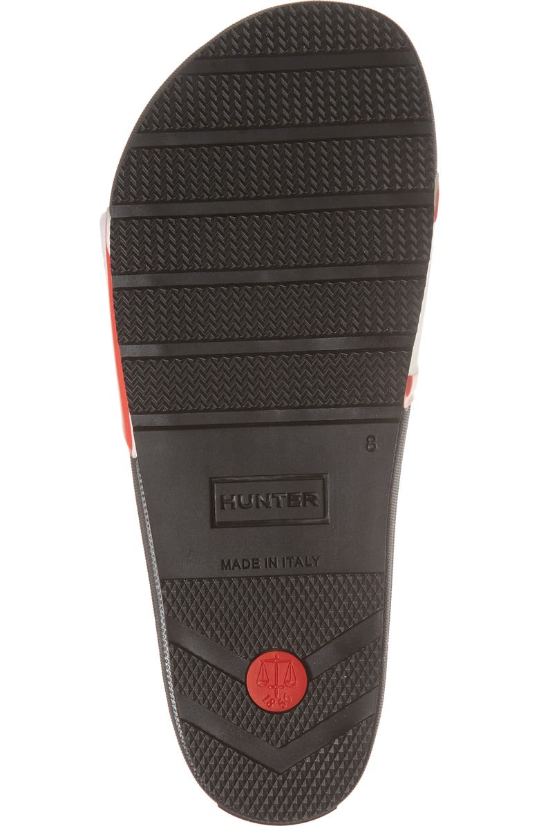 Hunter Original Adjustable Logo Slide Sandal, Alternate, color,