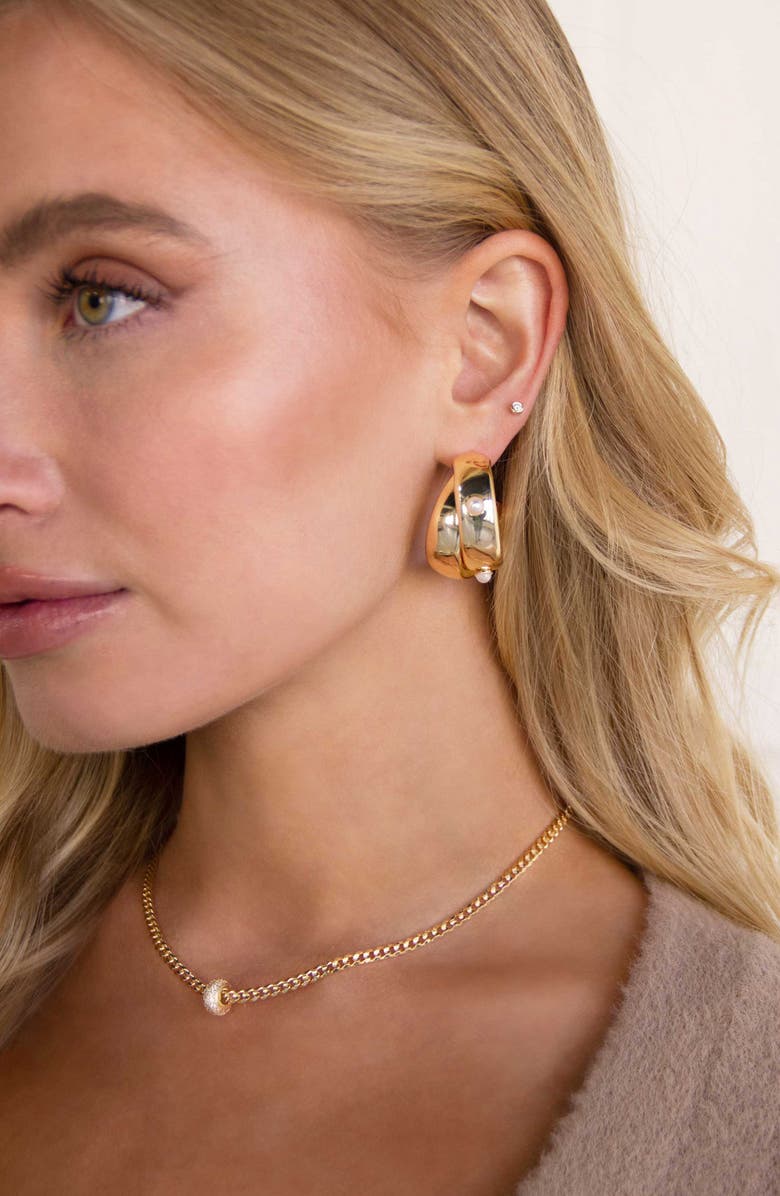 Ettika Chain Link Pendant Necklace, Alternate, color, Gold