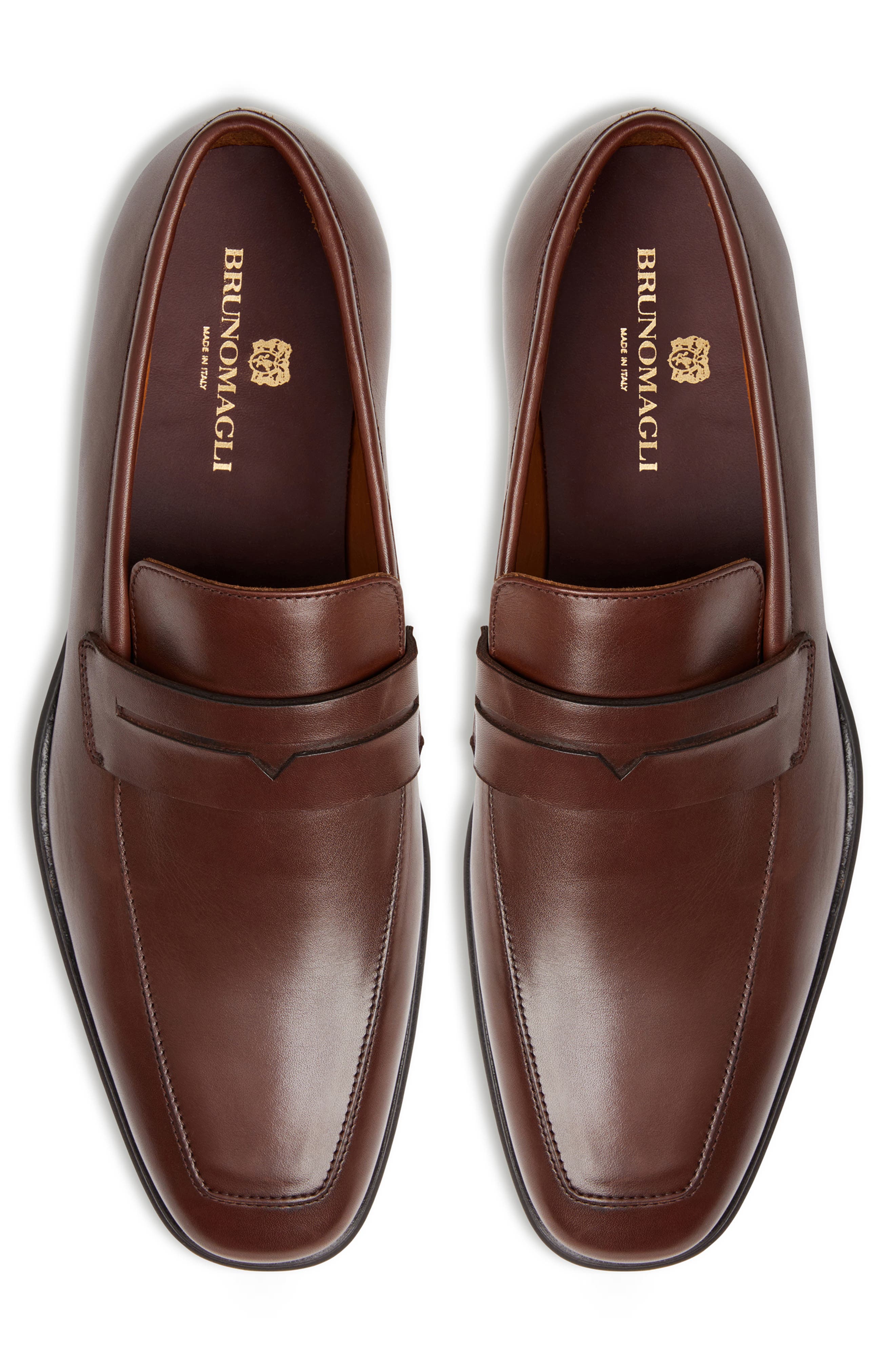 Bruno Magli Raging Penny Loafer, Alternate, color, Cognac