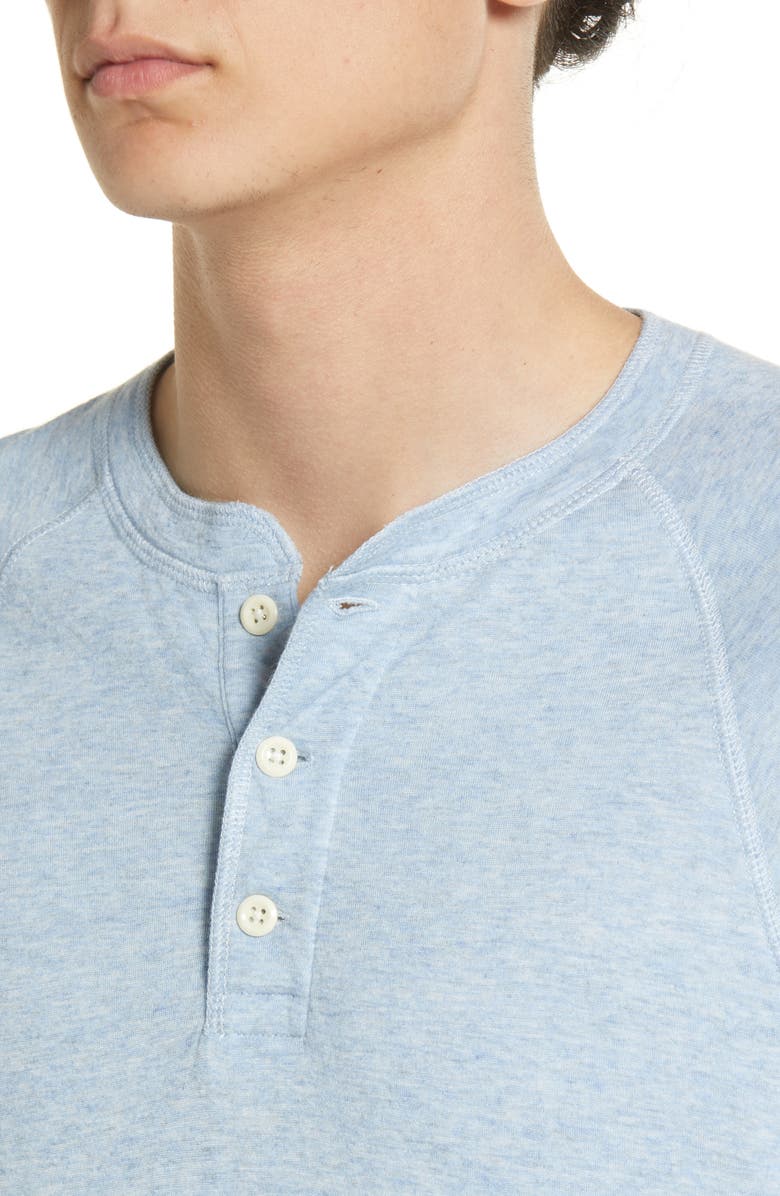 Faherty Cloud Henley, Alternate, color, Light Blue Heather