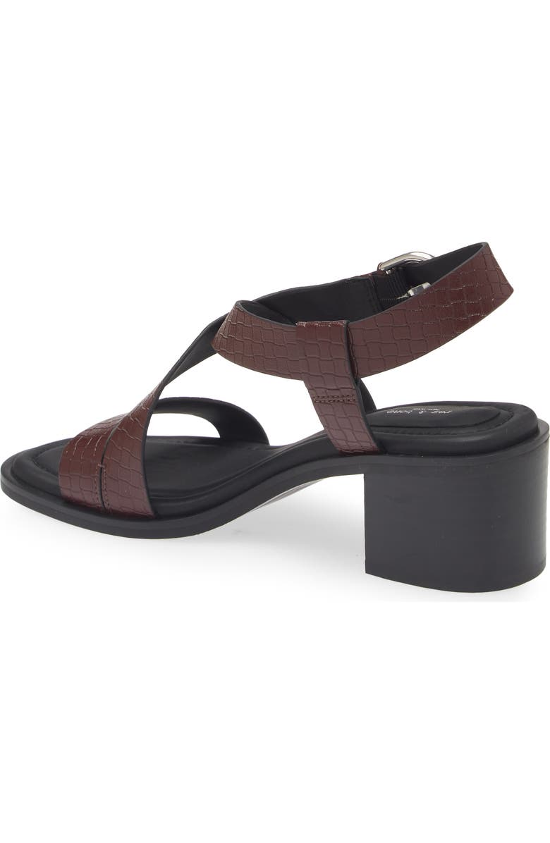 rag & bone Geo Ankle Strap Sandal, Alternate, color, Winebktw