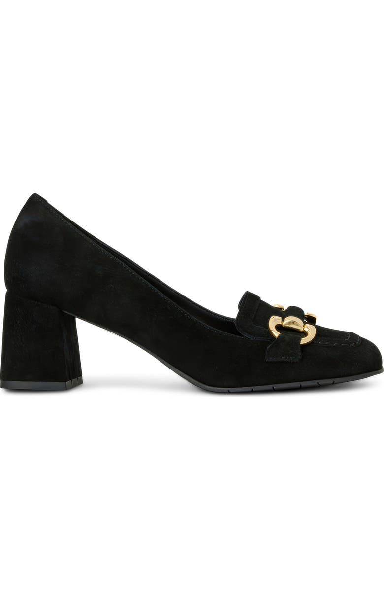 Aquatalia Corrina Weatherproof Loafer Pump, Alternate, color, Black Suede