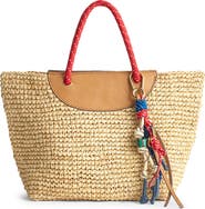 Madewell Paracord Handheld Straw Bucket Bag