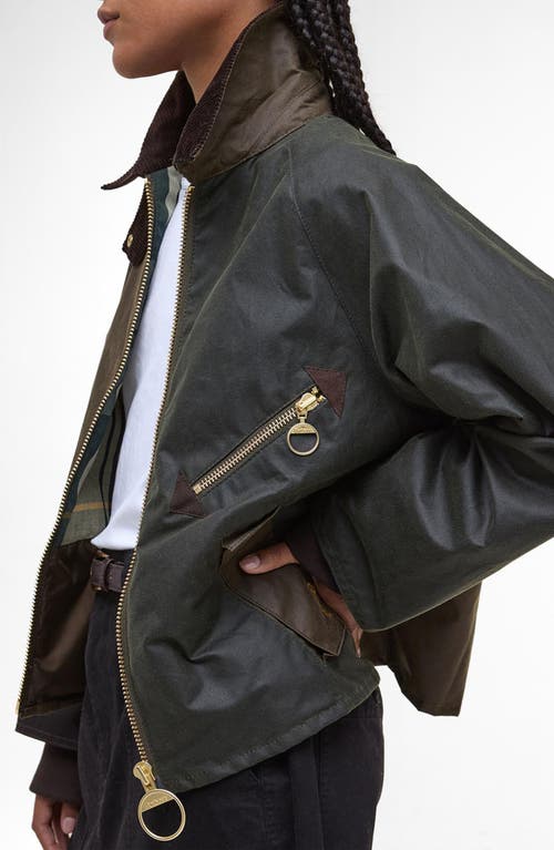 Barbour Arlene Water Repellent Waxed Jacket In Multi