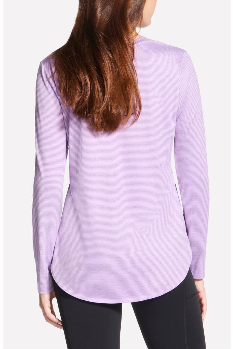 Godri Swift Stripe Long Sleeve Tee, Alternate, color, PURPLE-WHITE