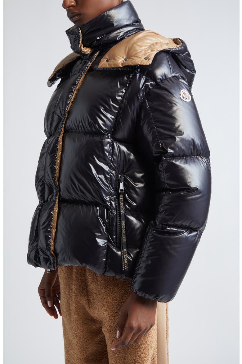 Parana Down Jacket with Removable Hood, Alternate, color, BLACK