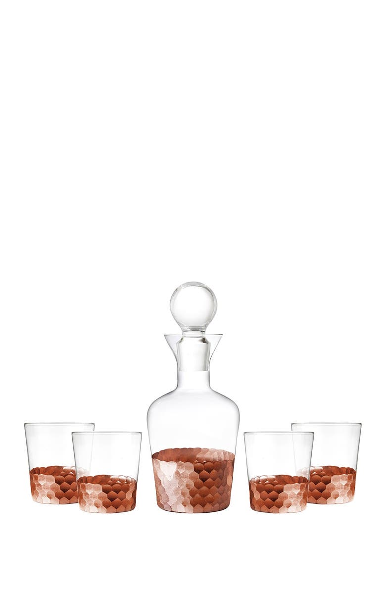 American Atelier 'Daphne' 5-Piece Decanter & Whiskey Glasses Set, Main, color,