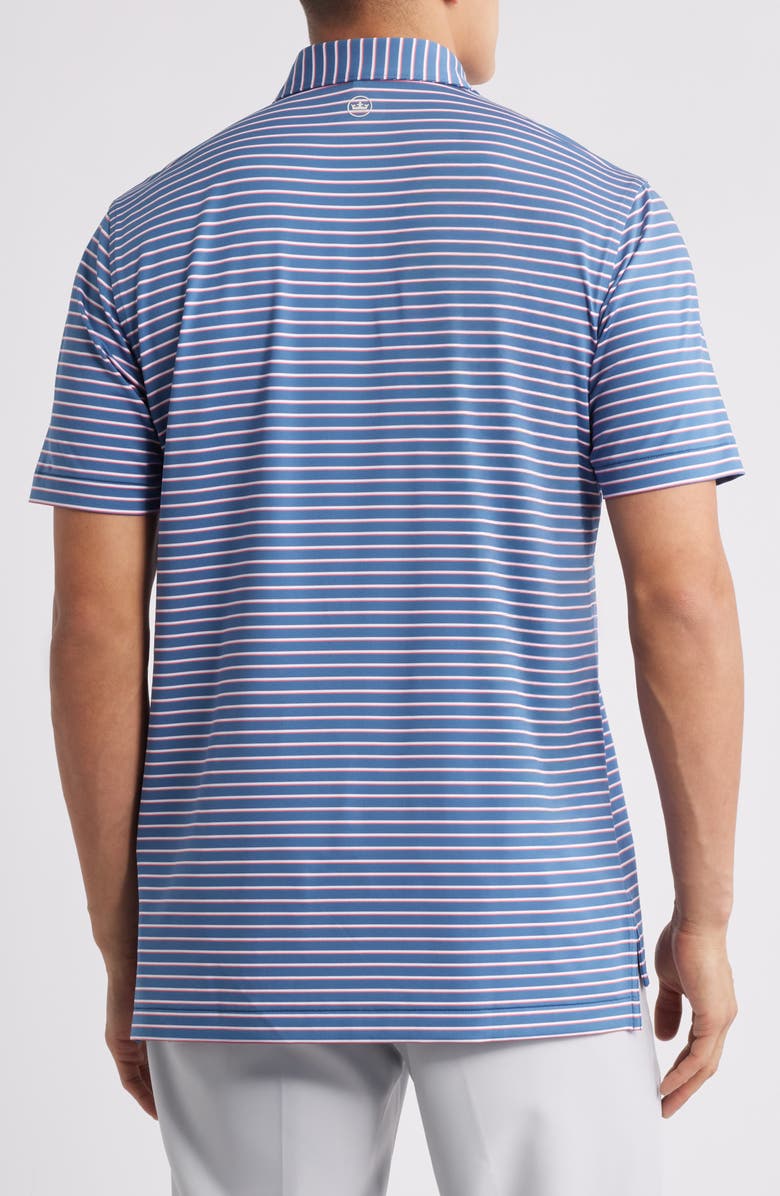 Peter Millar Basden Performance Jersey Polo, Alternate, color, Blue Haze