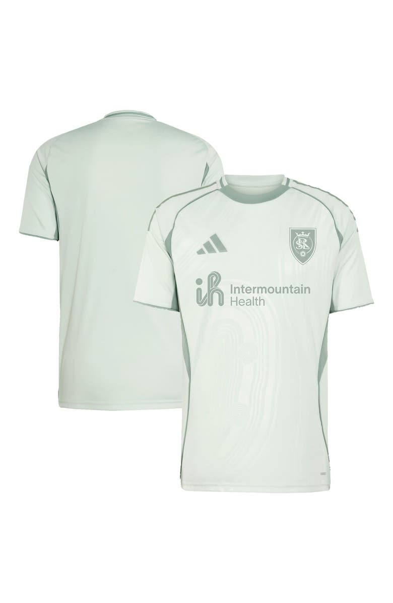 adidas Men's adidas Light Green Real Salt Lake 2025 One Planet Pre-Match Top, Main, color, Light Green