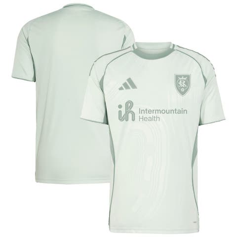 Men's adidas Light Green Real Salt Lake 2025 One Planet Pre-Match Top