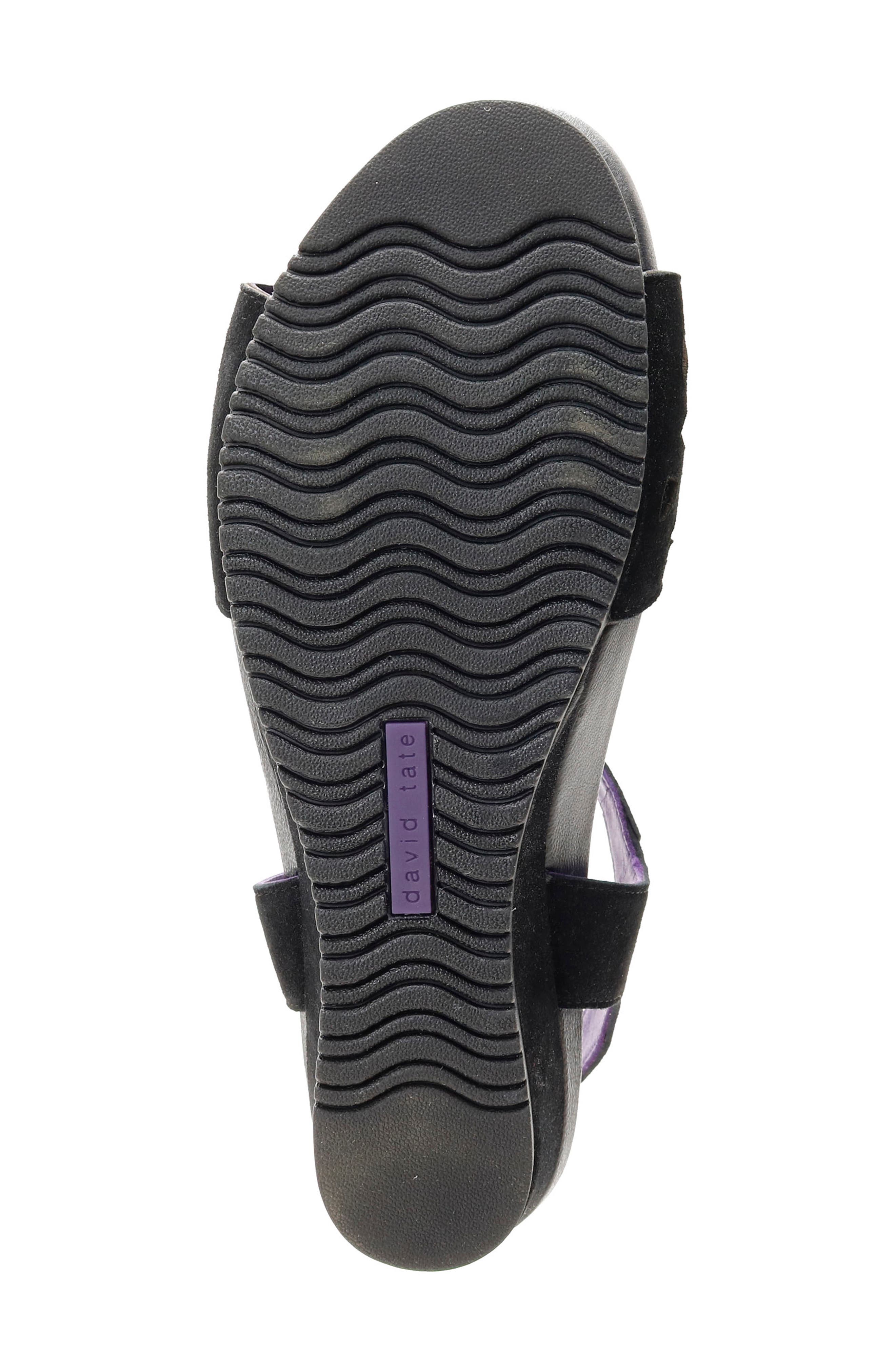 David Tate Oslo Wedge T-Strap Sandal, Alternate, color, 