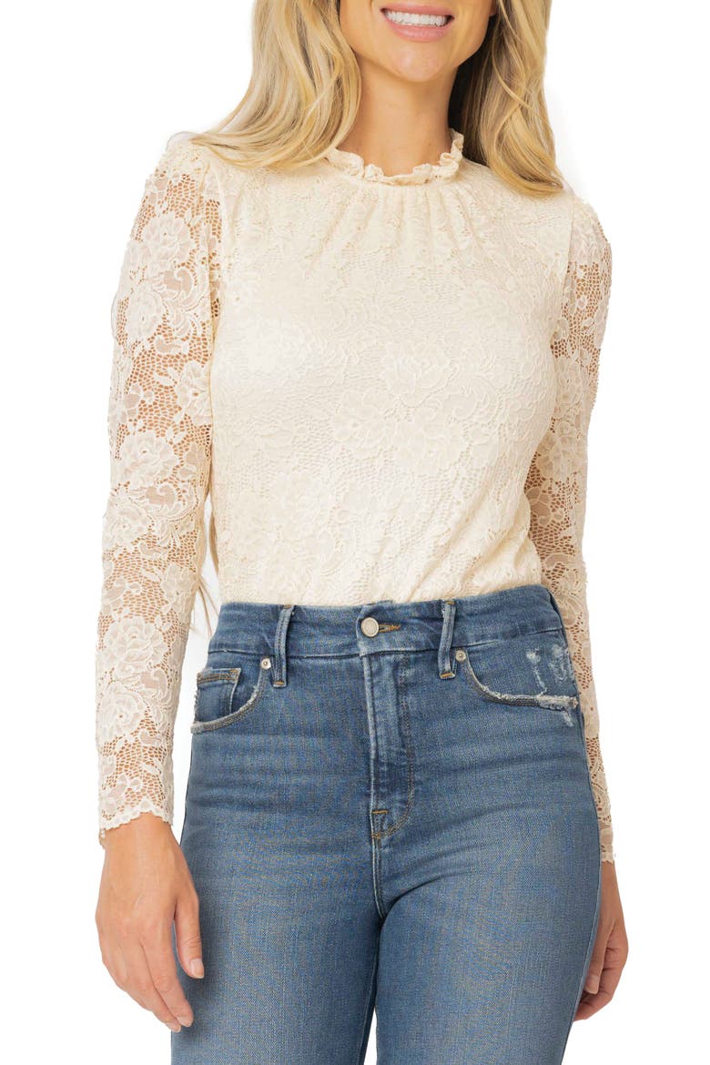 Lace Bodysuit, Main, color, IVORY