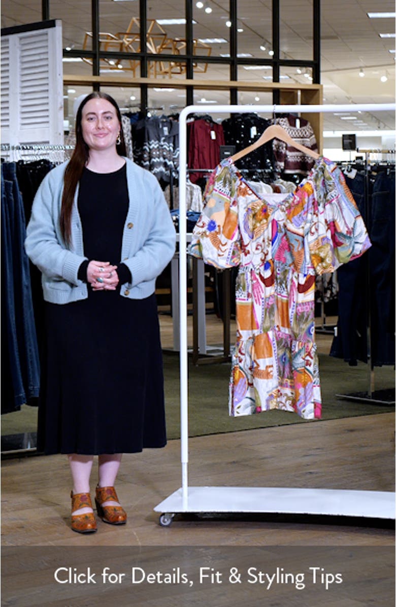 Simona Puff Sleeve Fit & Flare Minidress, sales video thumbnail