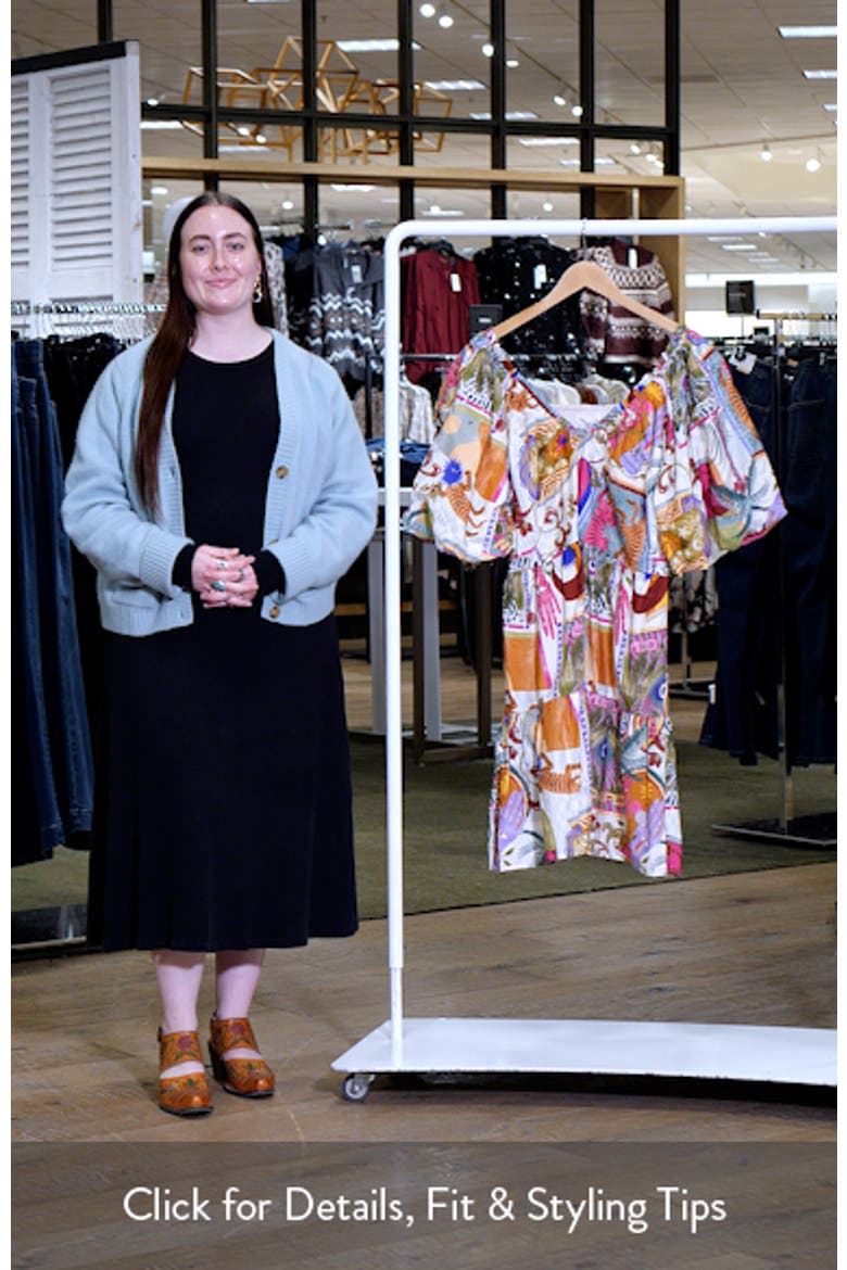 Simona Puff Sleeve Fit & Flare Minidress video