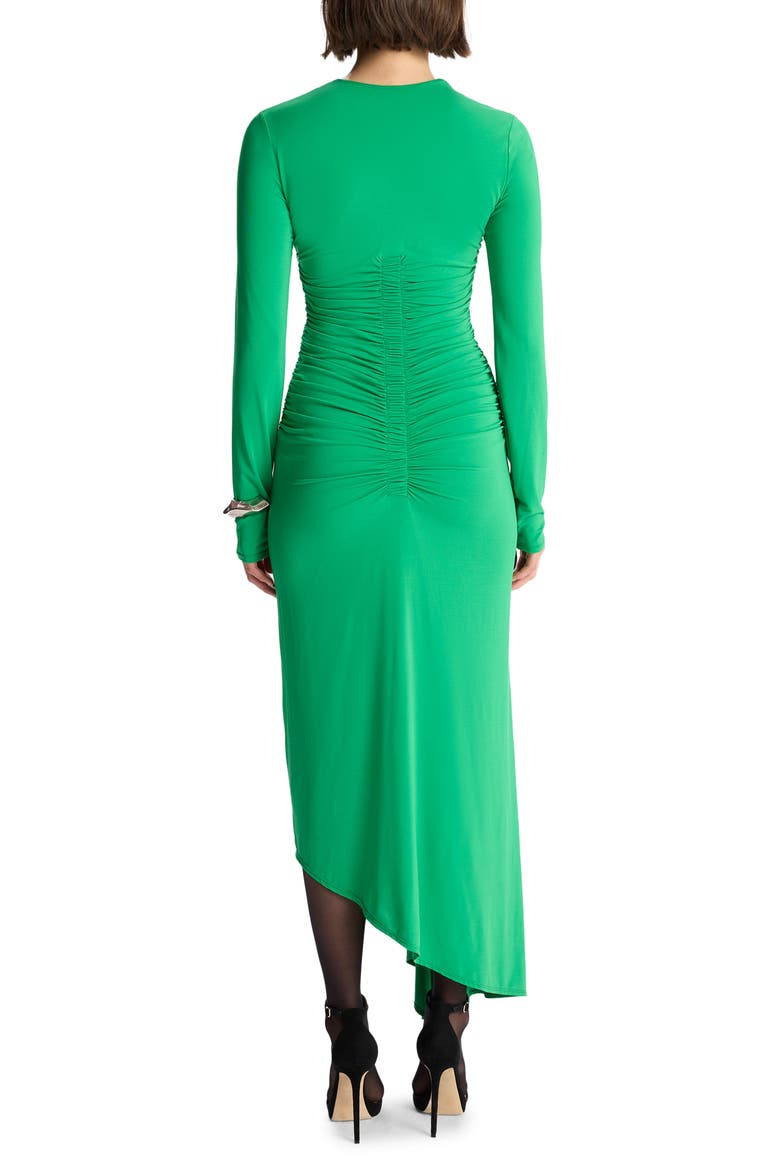 Adeline Long Sleeve Asymmetric Hem Dress, Alternate, color, FERN