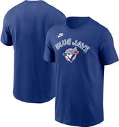 Nike Men's Nike Royal Toronto Blue Jays Cooperstown Collection Wordmark T-Shirt