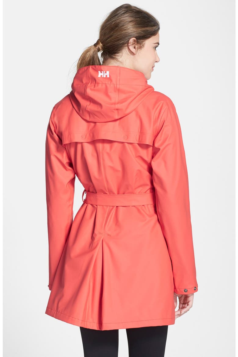 'Kirkwall' Raincoat, Alternate, color, SUMMER RED